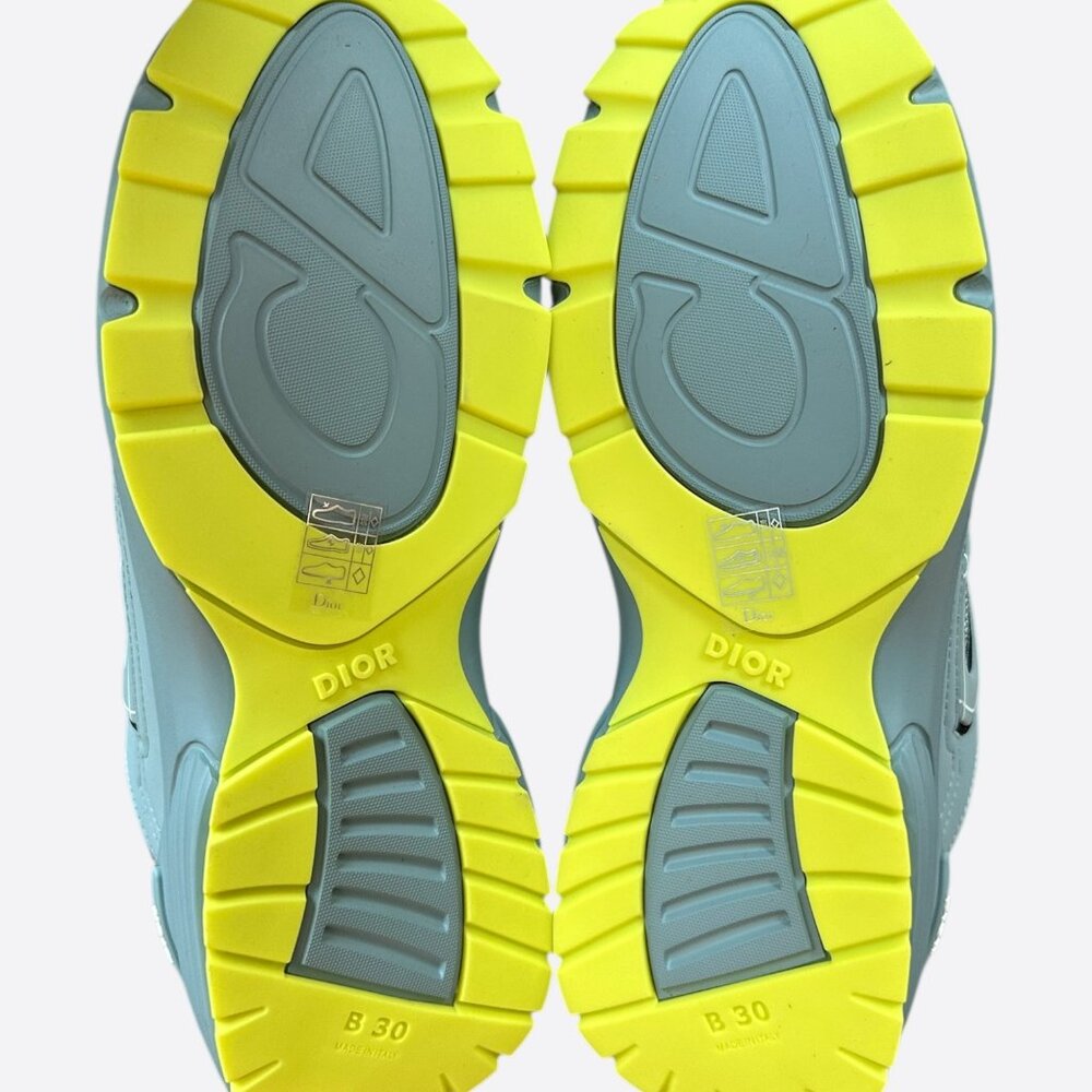 Dior Blue & Yellow B30 Sneakers - Picture 7 of 8